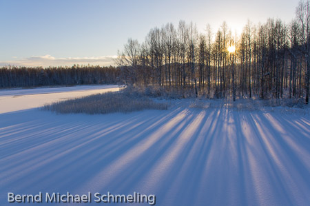 Nachmittag im winterlichen Finnland